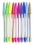 Colourful pens on a white background