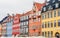 Colourful period houses, Nyhavn, Copenhagen, Hovedstaden Region, Kingdom of Denmark