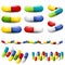 Colourful Pills Drugs Medication