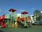 Colourful Playground in a Housing Estate