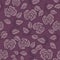 Colourful Plum, purple ,seamless pattern ,prints background