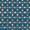 Colourful Polka Dot design on a striped background. Vector regular pattern.