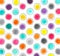 Colourful polka dot pattern