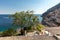 Colourful Positano, the jewel of the Amalfi Coast, with its multicoloured homes and buildings perched on a large hill overlooking