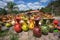 Colourful pottery in Honduras