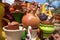 Colourful pottery in Honduras