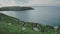 Colourful Puffin Colony Landscape in Coastal Location Looking over Large Atlantic Ocean, Amazing Atl