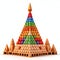 Colourful pyramid, wooden toys, for children, eco-friendly, handmade, Montessori, for children\\\'s development, with bright