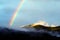 A colourful rainbow after summer rain