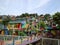 The colourful or `rainbow` village Kampung Pelangi in Semarang