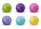 Colourful realistic pearls illustration. Perfect for cupcakes, d
