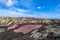 The colourful remains of the former copper mine Parys Mountain near Amlwch on the Isle of Anglesey, Wales, UK