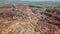 The colourful remains of the former copper mine Parys Mountain near Amlwch on the Isle of Anglesey, Wales, UK