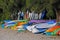 Colourful Rental Sea Kayaks, Rose Bay, Sydney, Australia