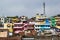 Colourful residential houses. Cityscape in Ooty, Tamil Nadu, India