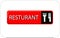 Colourful resturant vector image web icon