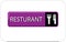 Colourful resturant vector image web icon