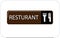 Colourful resturant vector image web icon