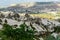 Colourful rock formations in Cappadocia