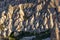 Colourful rock formations in Turkey.