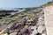 Colourful rocks Portwrinkle Whitsand Bay Cornwall England