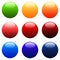 Colourful Round Gradient Web Buttons