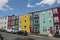 Colourful salt box homes in the Quidi Vidi district of St Johns