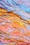 Colourful sedimentary rocks formed by the accumulation of sediments â€“ natural rock layers backgrounds, patterns and textures -