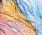 Colourful sedimentary rocks formed by the accumulation of sediments â€“ natural rock layers backgrounds, patterns and textures -