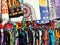 Colourful Shawls and Clothing, Plaka, Athens, Greece