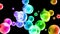 Colourful shining bubbles background