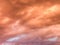 Colourful skyscape with versicolored clouds at sunset dusk