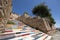 Colourful stairs in Mardin, Turkey