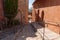 Colourful stairs and railing homes of Roussillon Provence in France