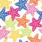 COLOURFUL STAR ABSTRACT SEAMLESS PATTERN