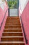 Colourful steps in Catalan Bay