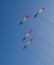 Colourful stunt kites