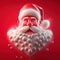 Colourful Surreal Happy Santa Claus Generative AI Illustration