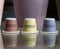 Colourful, sustainable eco friendly coffee capsules. The pods are compostable and biodegradable.