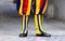 Colourful Swiss Guard Boots