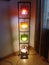 Colourful tall mood floor lamp
