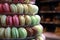 Colourful tasty macaroons