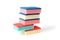 Colourful tower of kitchen scourers