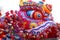 Colourful traditional chinese dragon decoration