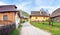 Colourful traditional wooden houses in mountain village Vlkolinec- UNESCO SLOVAKIA