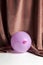 Colourful velvet pink balloon