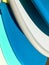 Colourful vibrant patterns of surfboards abstract