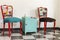 Colourful Vintage French Chairs