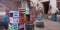 Colourful wooden boxes and tyres in front of home