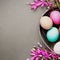 Colourfull Background with Eggs and bunnies